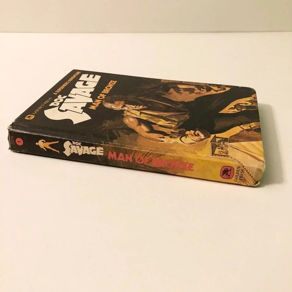 Vtg 1975 Doc Savage Man  of Bronze Superhero Kenneth Robeson Golden Press - Picture 3 of 16